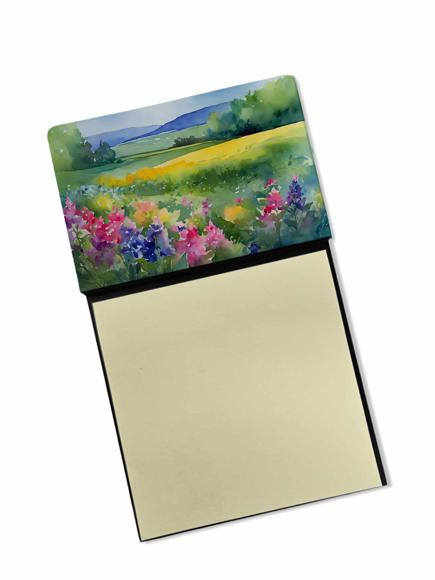 Buy this Massachusetts Mayflowers in Watercolor Sticky Note Holder