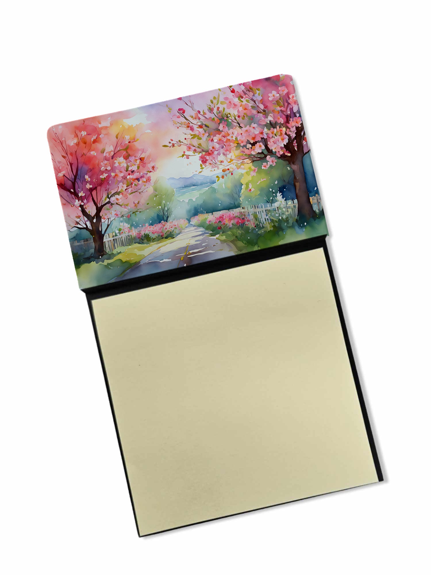 Buy this Michigan Apple Blossoms in Watercolor Sticky Note Holder