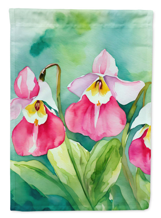 Buy this Minnesota Pink and White Lady�s Slippers in Watercolor House Flag