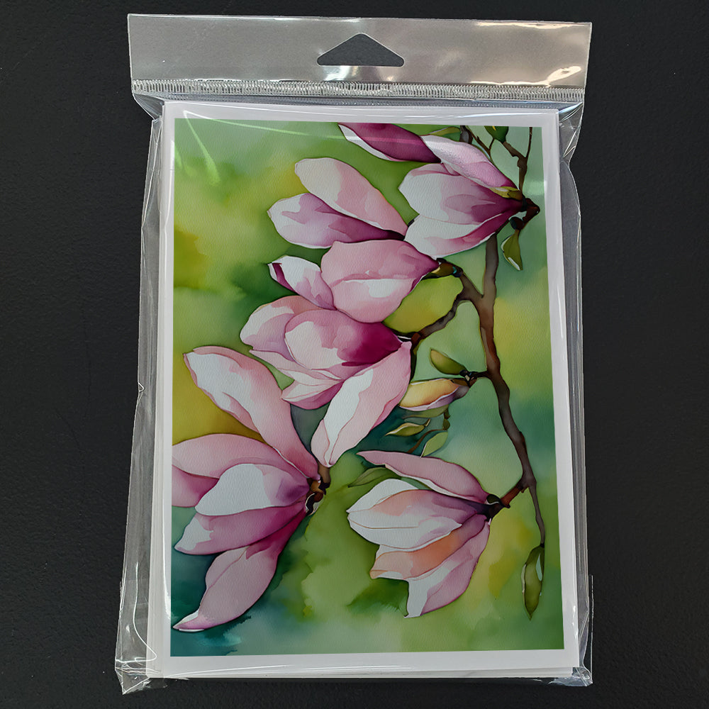 Mississippi Magnolia in Watercolor Greeting Cards Pack of 8