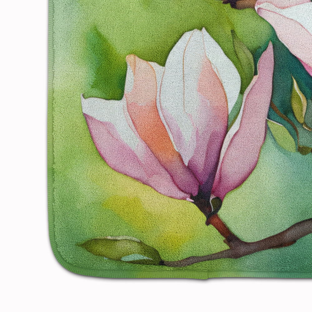 Mississippi Magnolia in Watercolor Memory Foam Kitchen Mat