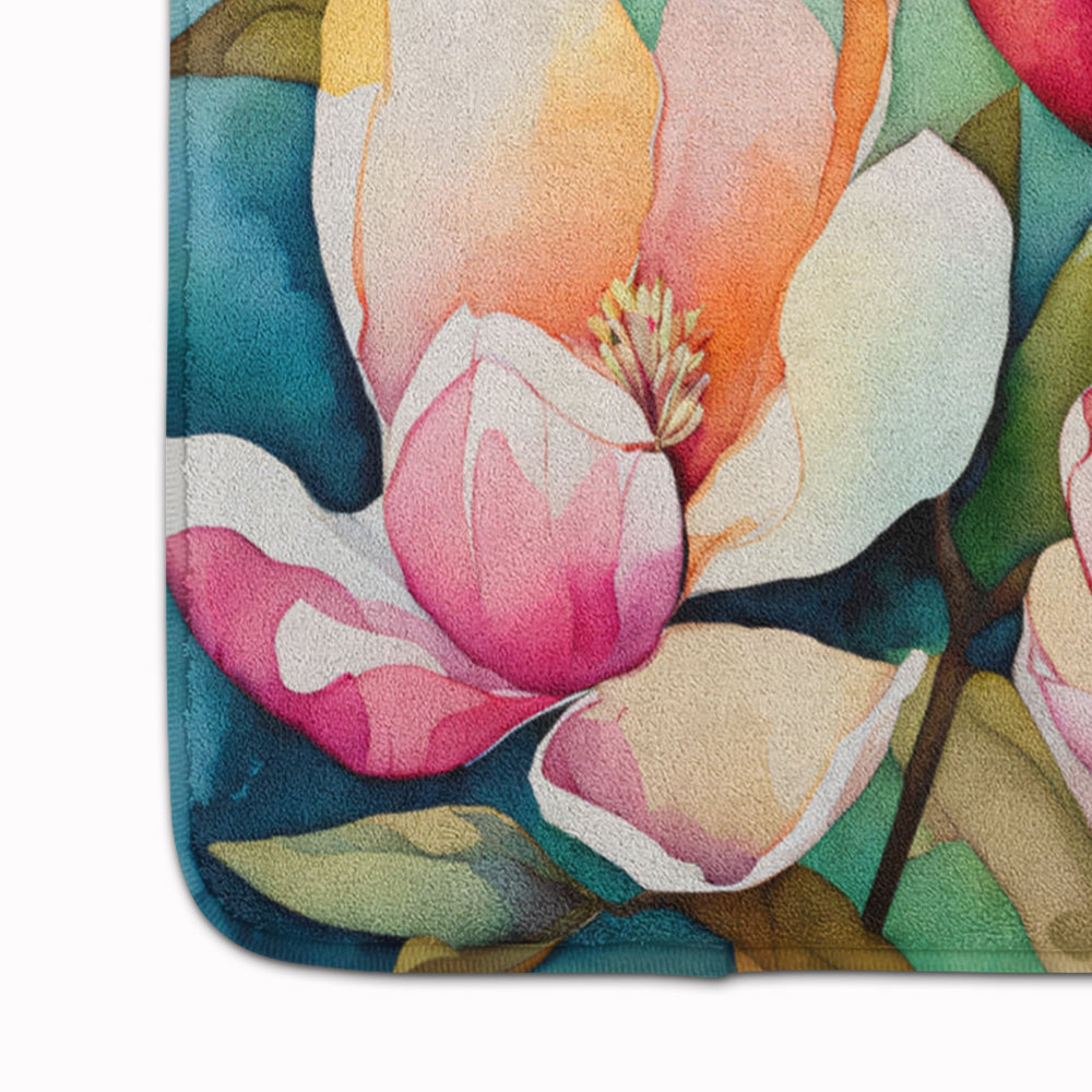 Mississippi Magnolia in Watercolor Memory Foam Kitchen Mat