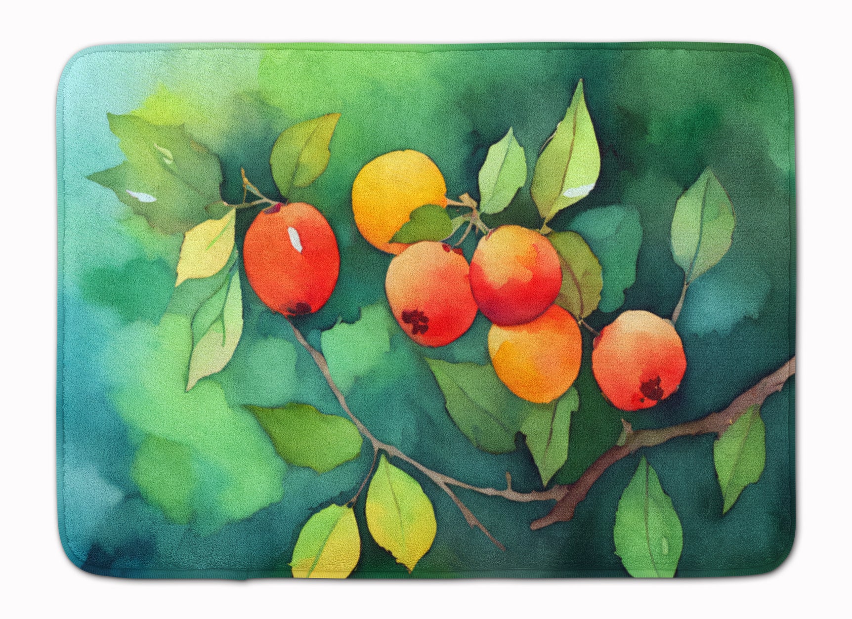 Buy this Missouri Hawthorns in Watercolor Memory Foam Kitchen Mat