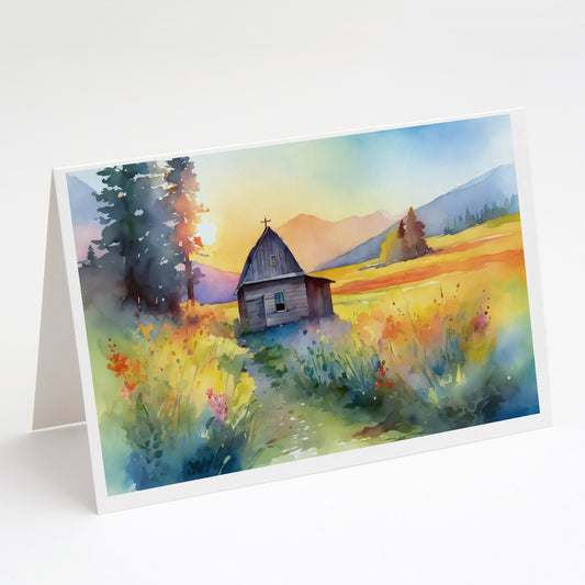 Buy this Montana Bitterroot in Watercolor Greeting Cards Pack of 8