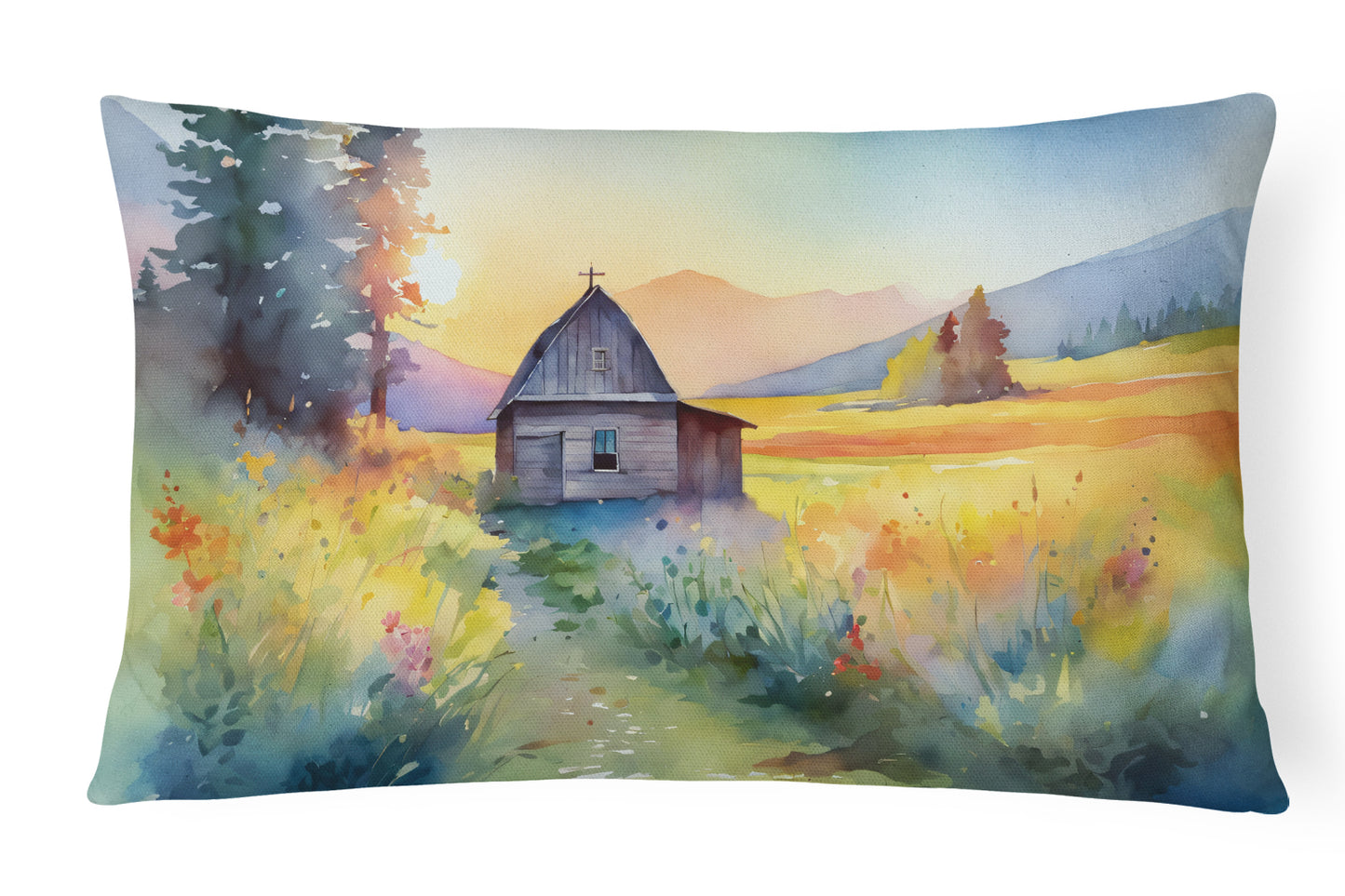 Buy this Montana Bitterroot in Watercolor Throw Pillow