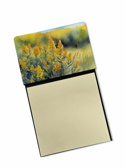 Buy this Nebraska Goldenrod in Watercolor Sticky Note Holder