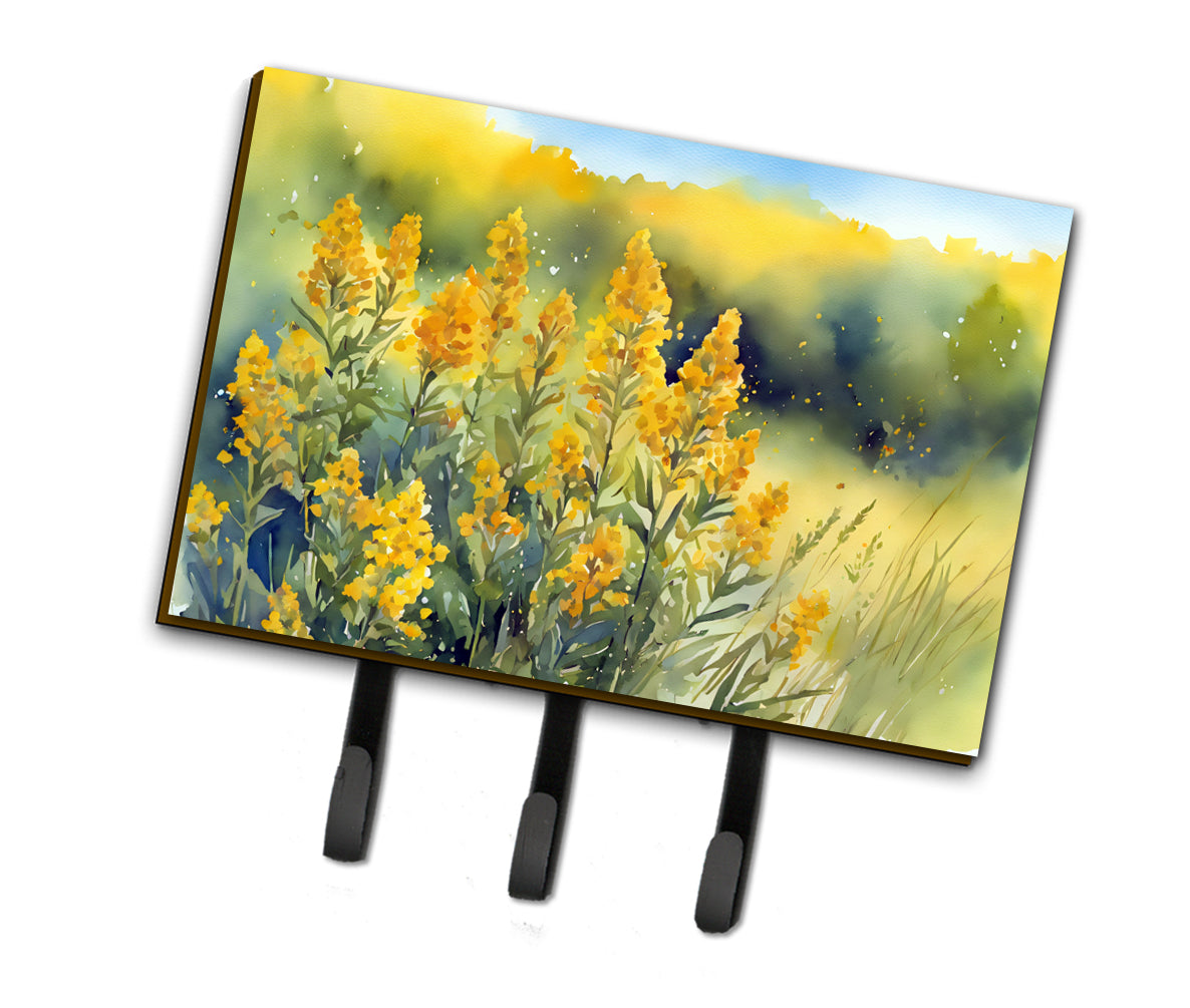 Buy this Nebraska Goldenrod in Watercolor Leash or Key Holder