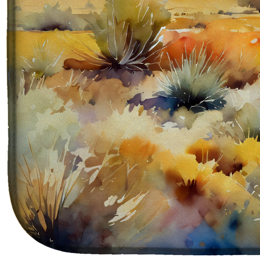 Nevada Sagebrush in Watercolor Dish Drying Mat