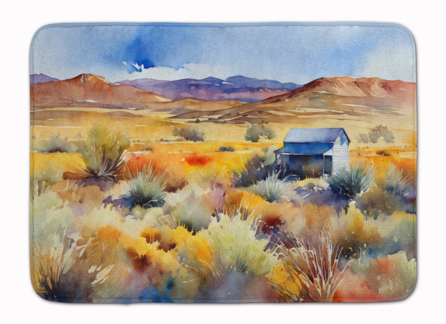 Buy this Nevada Sagebrush in Watercolor Memory Foam Kitchen Mat