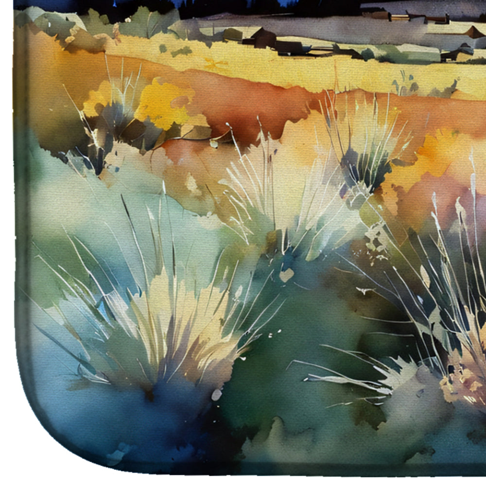 Nevada Sagebrush in Watercolor Dish Drying Mat