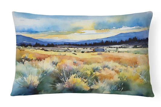 Buy this Nevada Sagebrush in Watercolor Throw Pillow