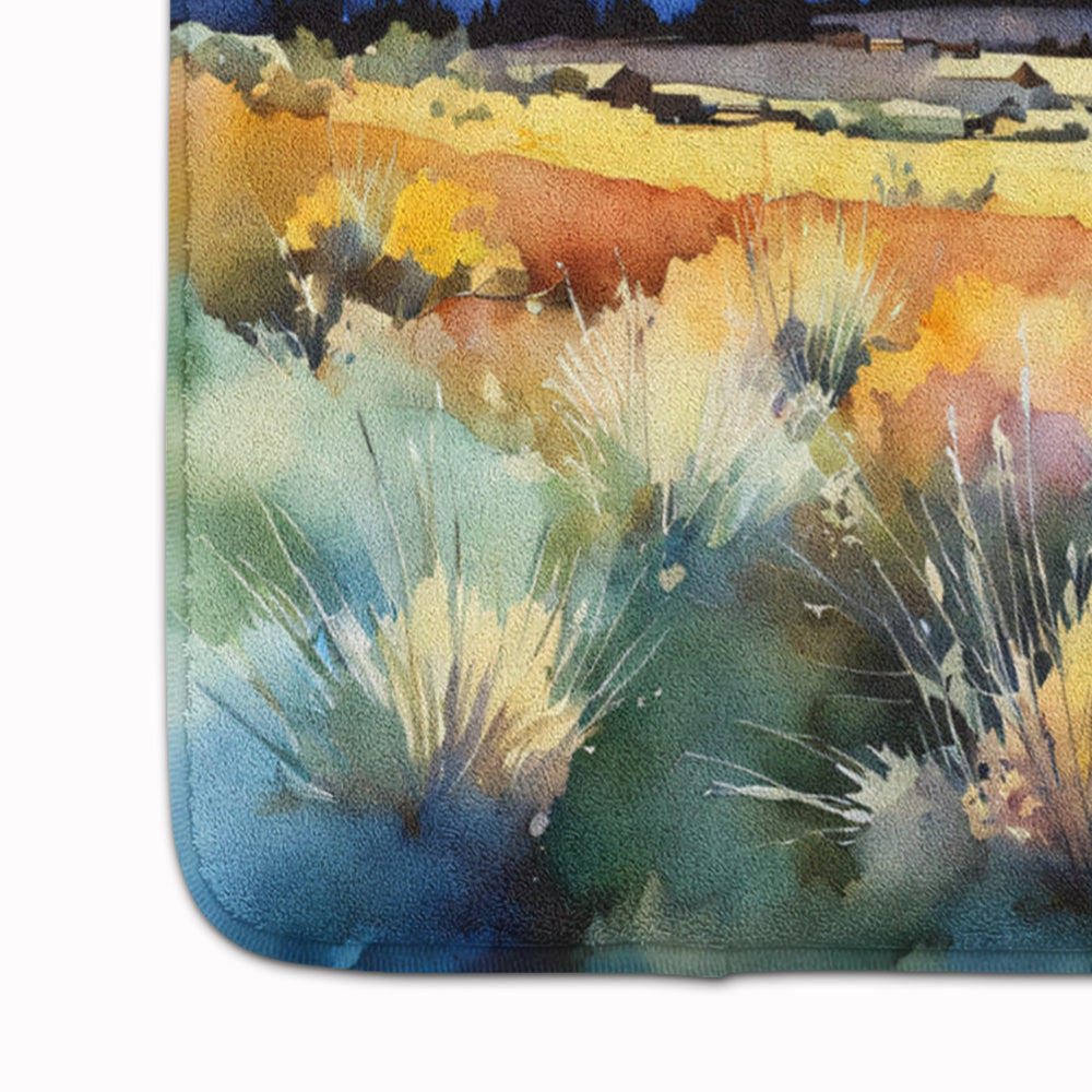 Nevada Sagebrush in Watercolor Memory Foam Kitchen Mat