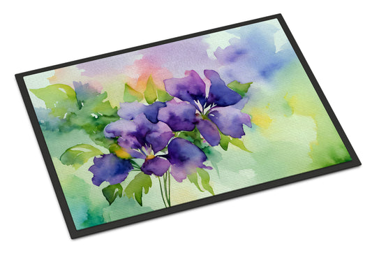 Buy this New Jersey Violet in Watercolor Doormat