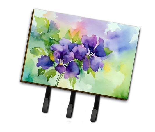 Buy this New Jersey Violet in Watercolor Leash or Key Holder