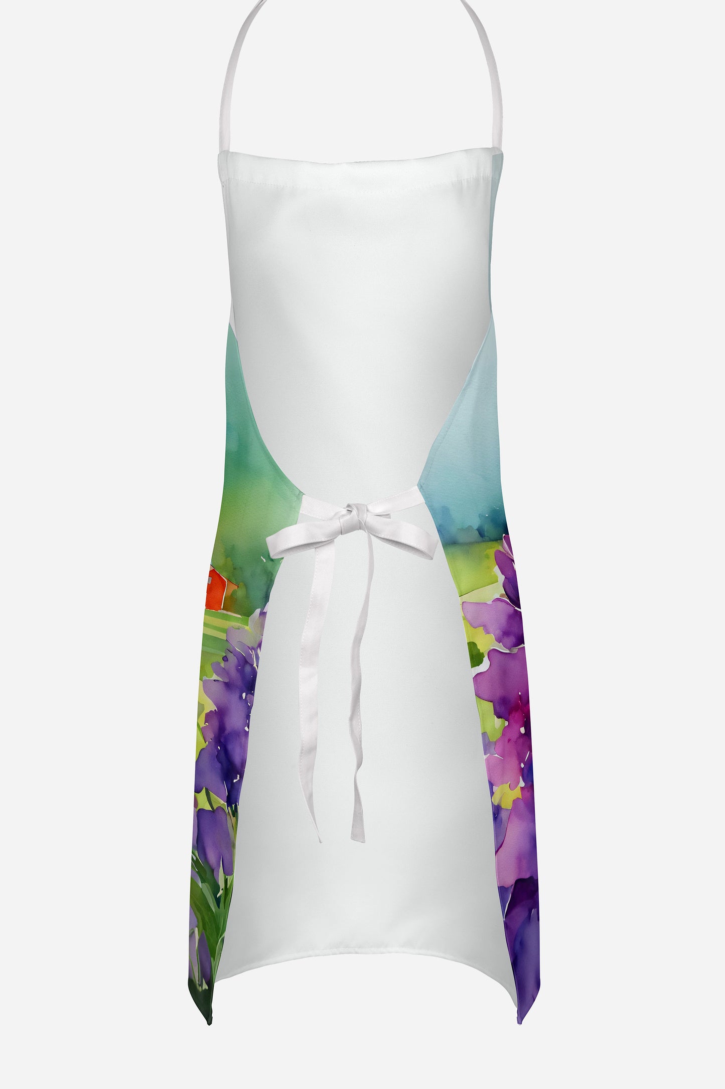 New Jersey Violet in Watercolor Apron