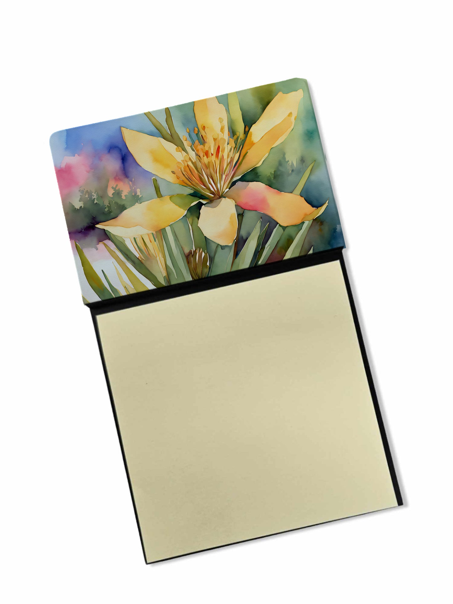 Buy this New Mexico Yucca Flower in Watercolor Sticky Note Holder