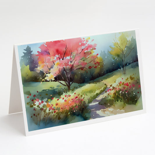 Buy this North Carolina Dogwoods in Watercolor Greeting Cards Pack of 8