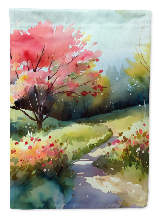 Buy this North Carolina Dogwoods in Watercolor Garden Flag