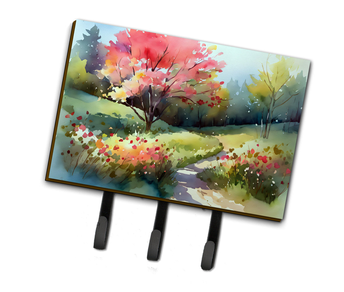 Buy this North Carolina Dogwoods in Watercolor Leash or Key Holder