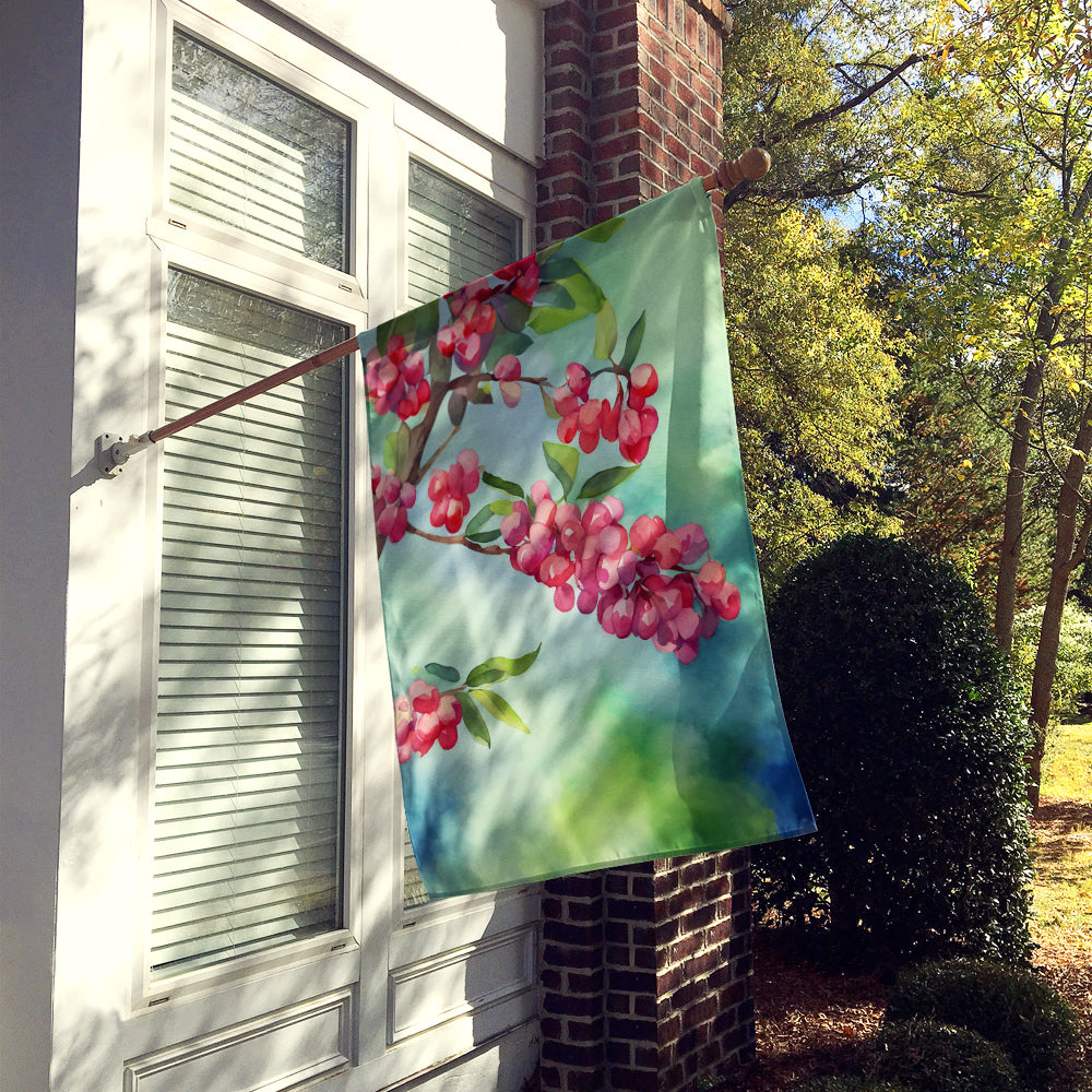 Pennsylvania Mountain Laurels in Watercolor House Flag