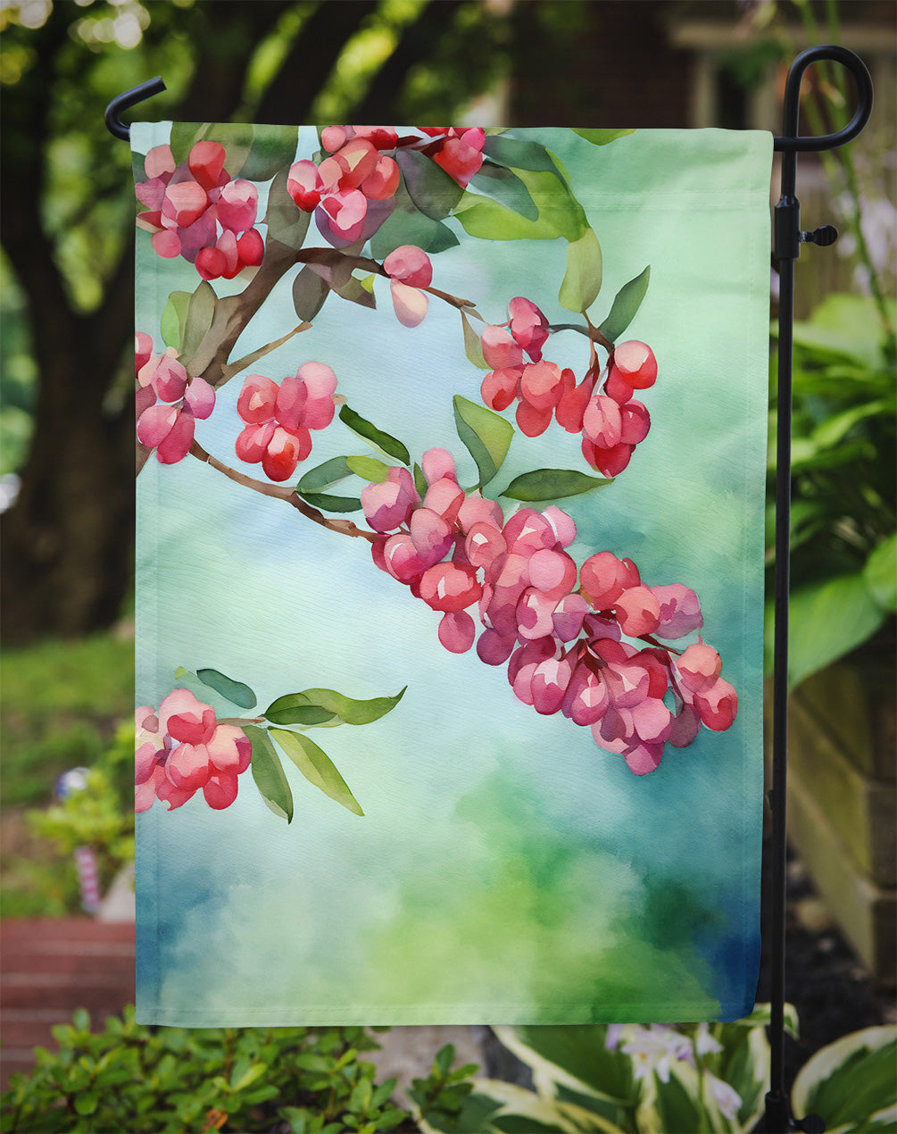 Pennsylvania Mountain Laurels in Watercolor Garden Flag