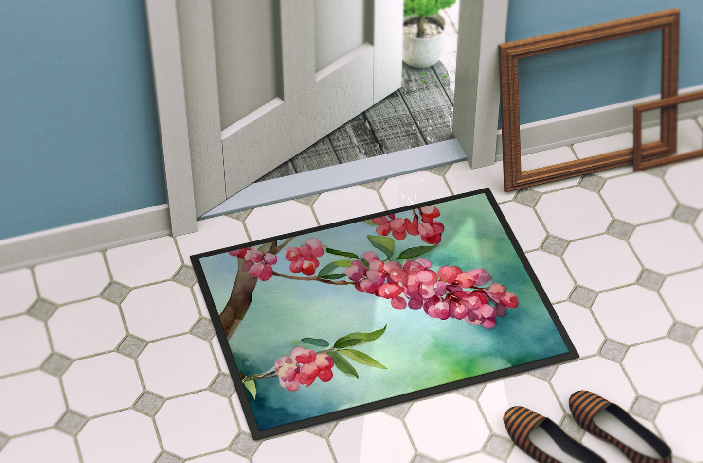 Pennsylvania Mountain Laurels in Watercolor Doormat