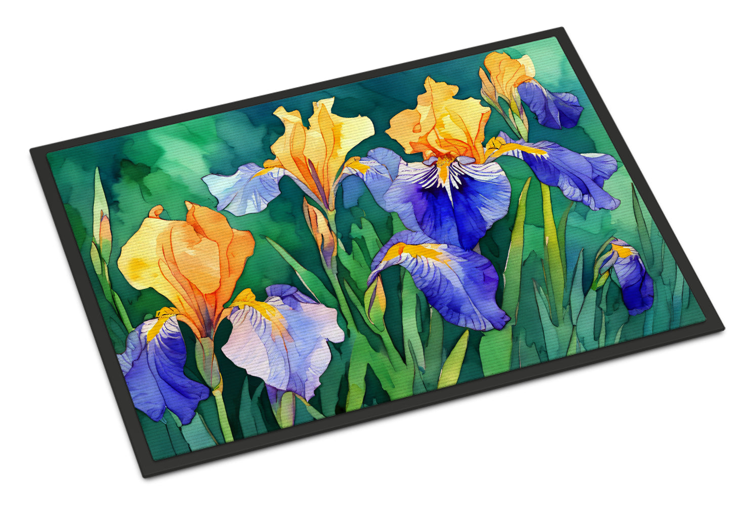 Buy this Tennessee Iris in Watercolor Doormat