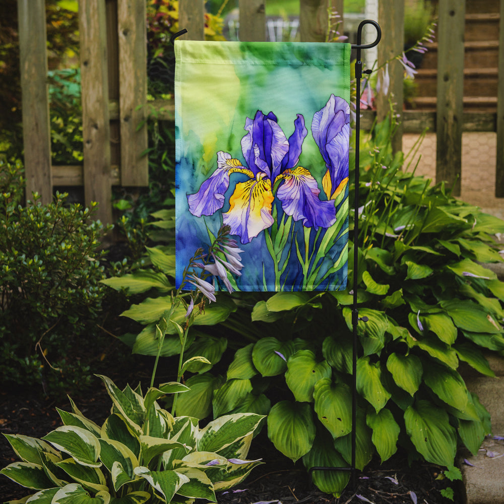 Tennessee Iris in Watercolor Garden Flag