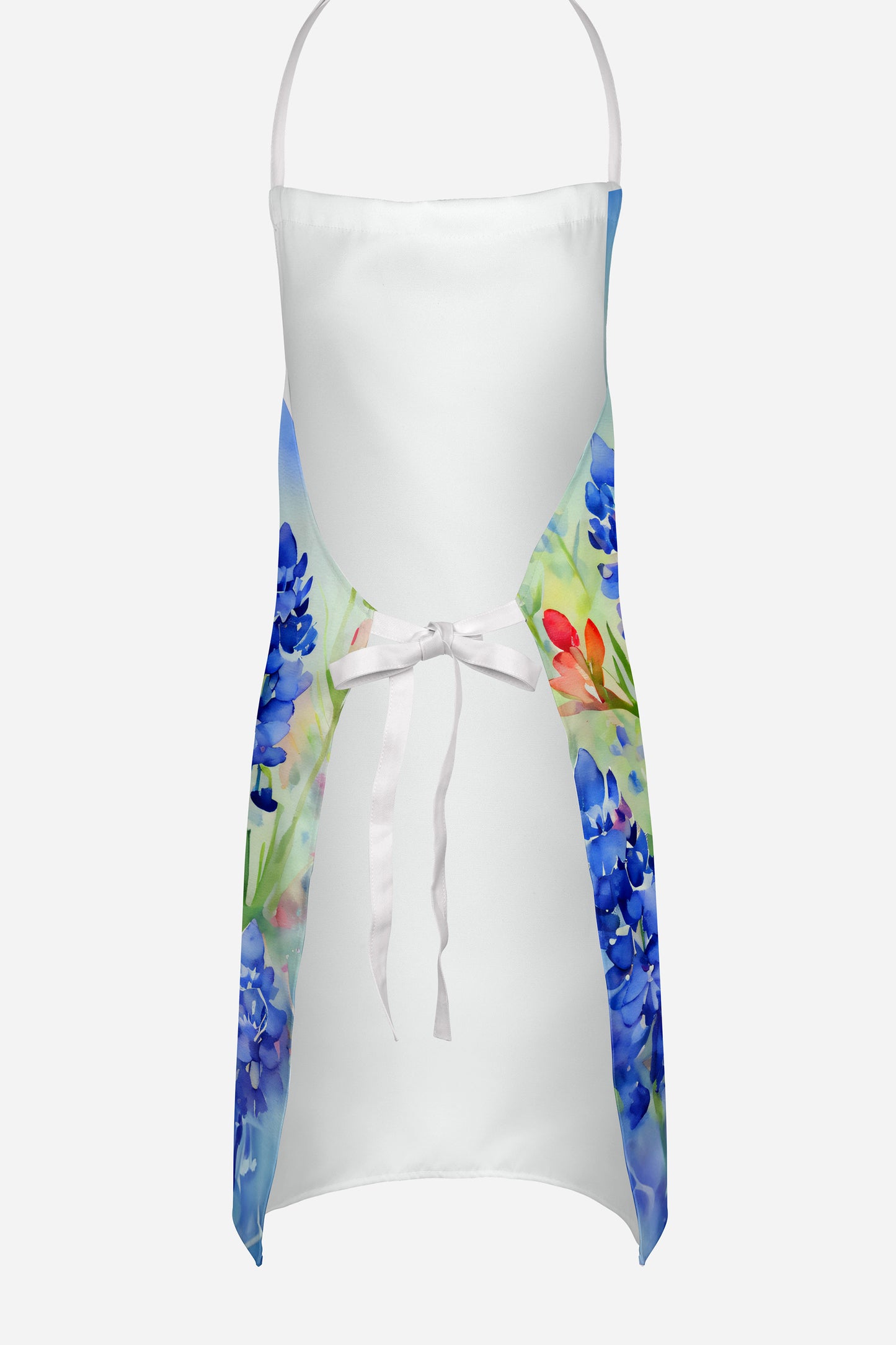 Texas Bluebonnets in Watercolor Apron