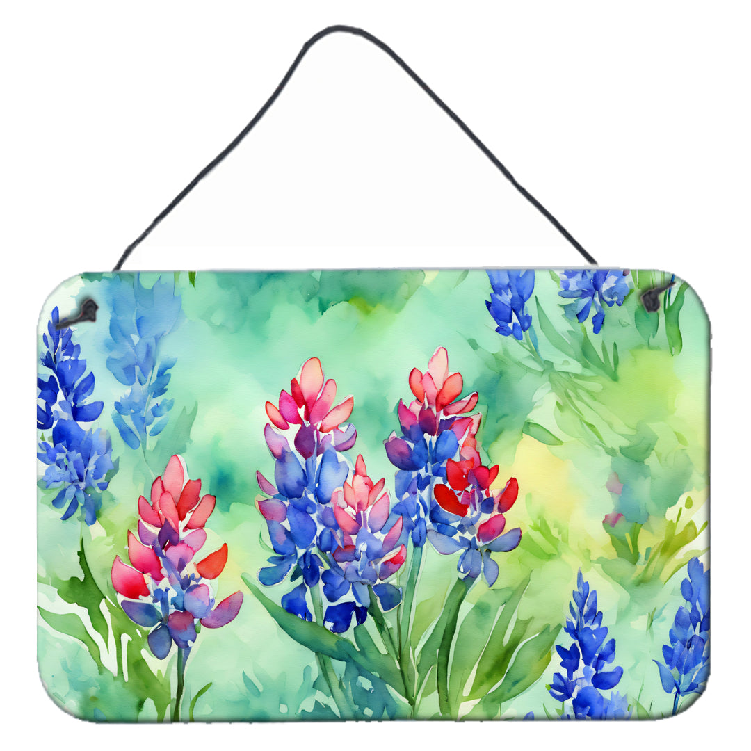 Buy this Texas Bluebonnets in Watercolor Wall or Door Hanging Prints