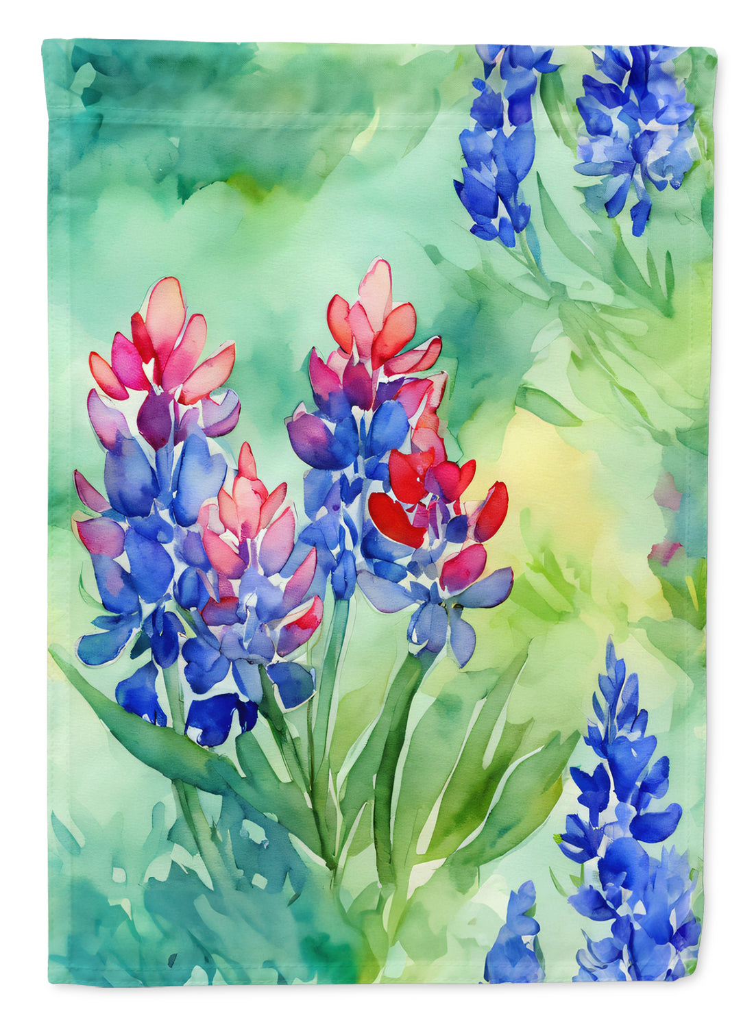 Buy this Texas Bluebonnets in Watercolor Garden Flag