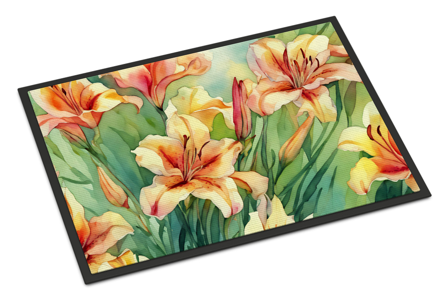 Buy this Utah Sego Lilies in Watercolor Doormat