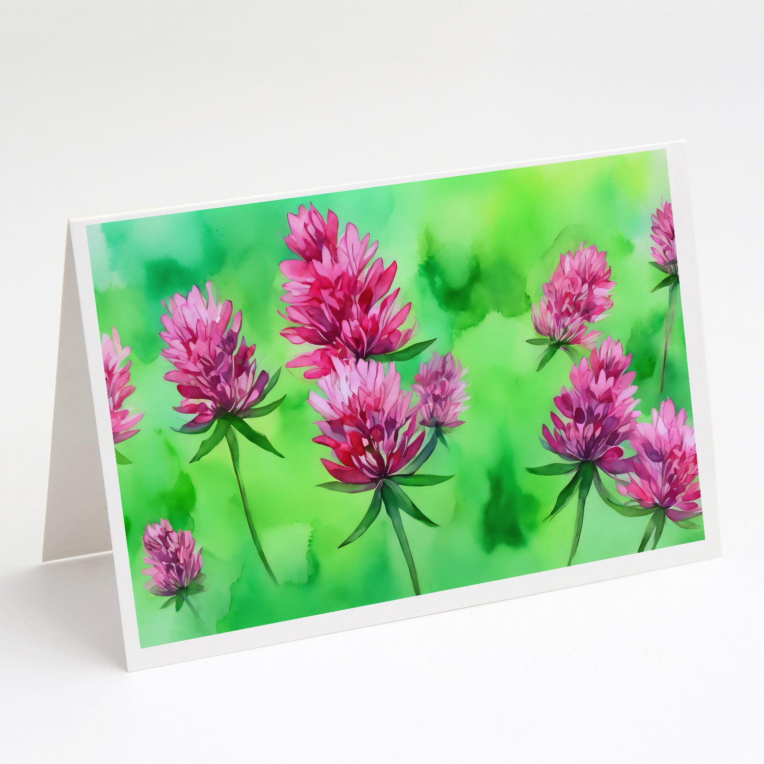 Buy this Vermont Red Clover in Watercolor Greeting Cards Pack of 8