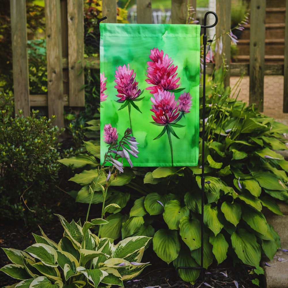 Vermont Red Clover in Watercolor Garden Flag