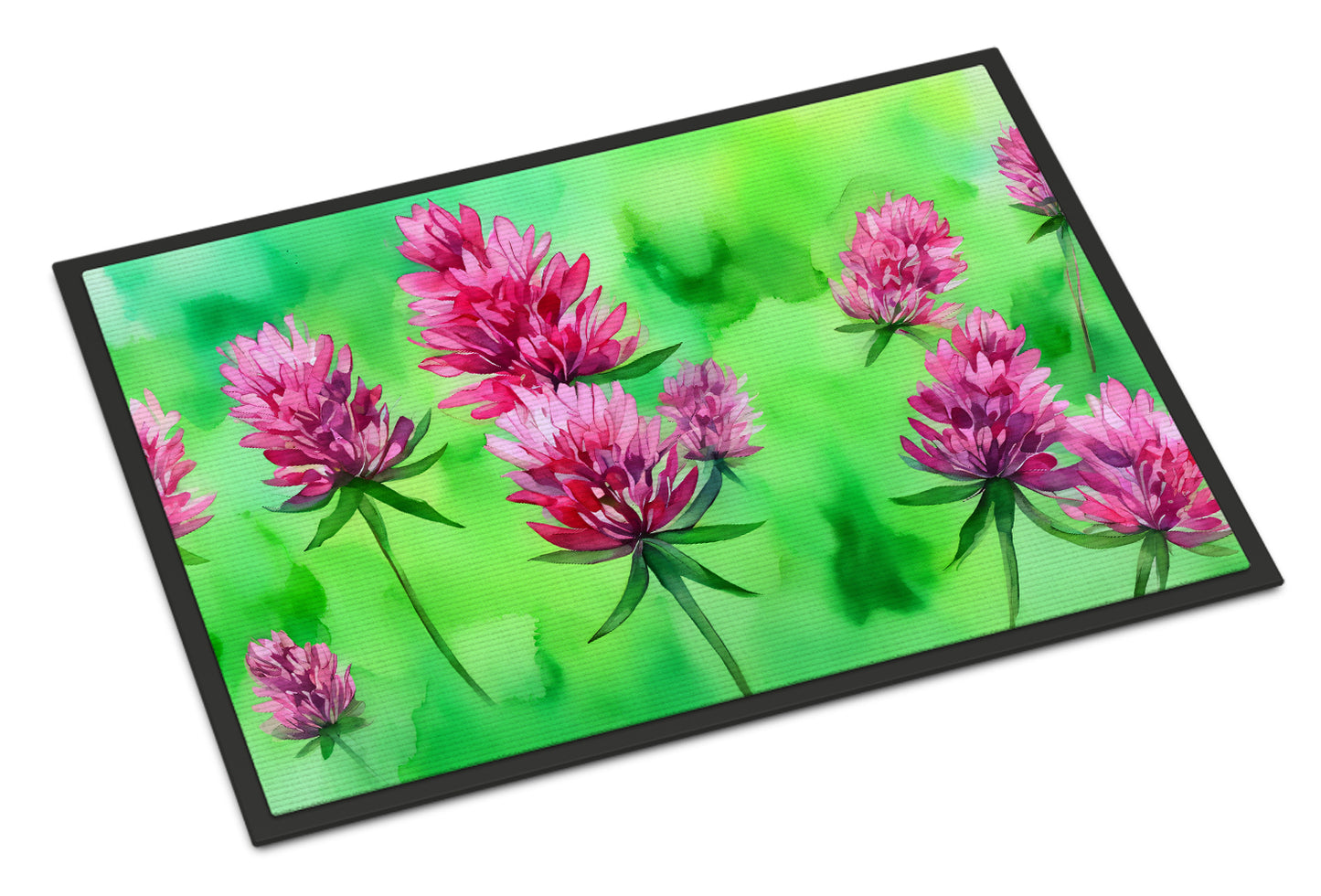 Buy this Vermont Red Clover in Watercolor Doormat