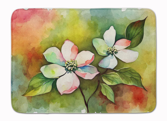 Buy this Virginia American Dogwood in Watercolor Memory Foam Kitchen Mat