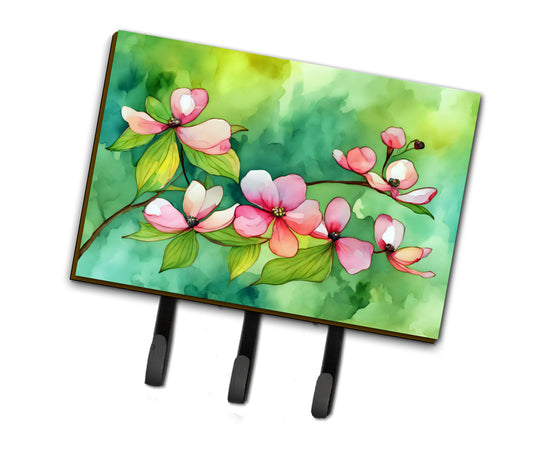 Buy this Virginia American Dogwood in Watercolor Leash or Key Holder