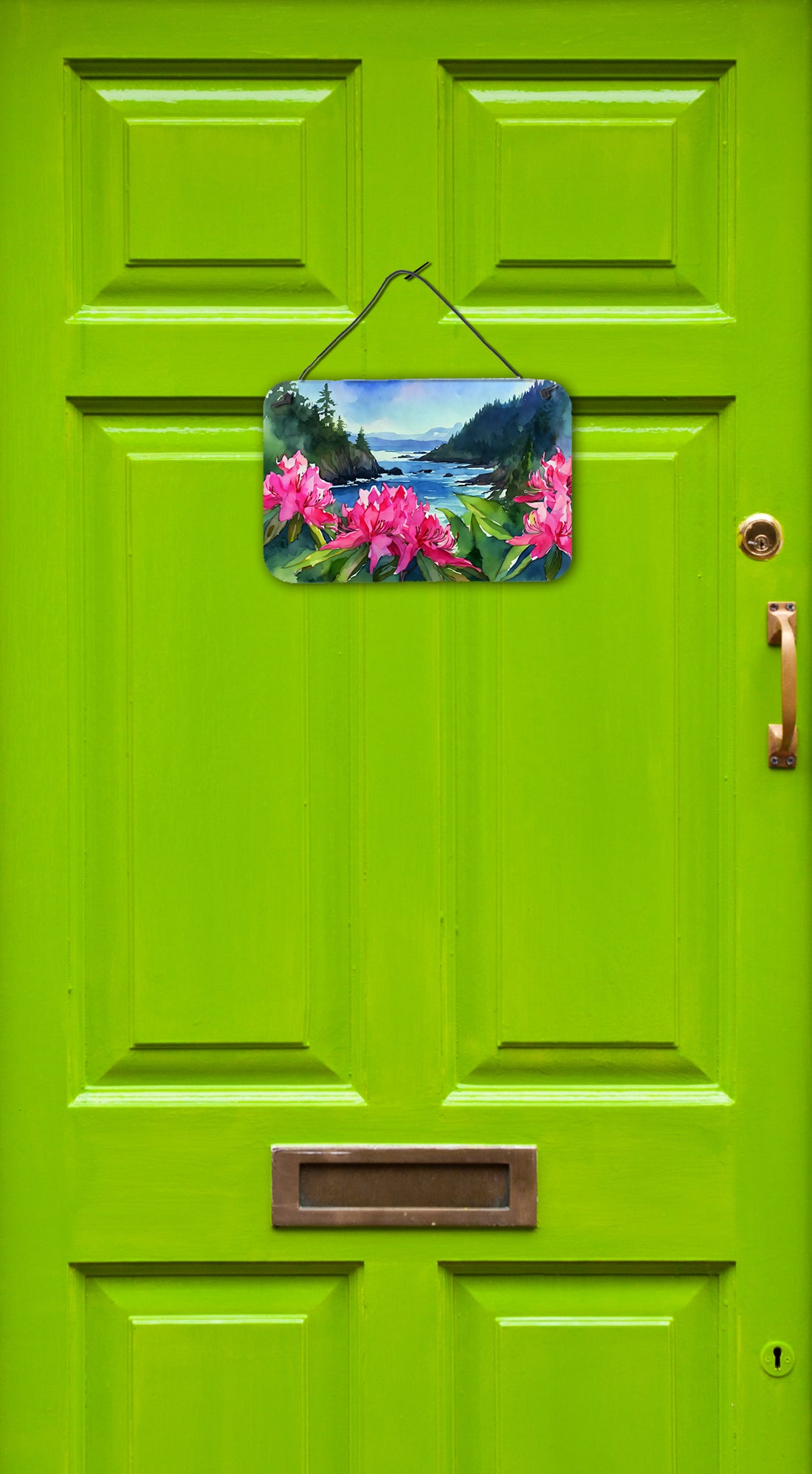 Washington Coast Rhododendrons in Watercolor Wall or Door Hanging Prints