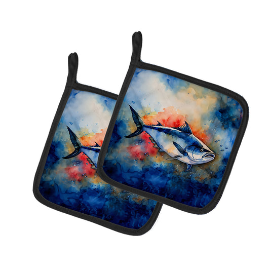 Buy this Bluefin Tuna Pair of Pot Holders