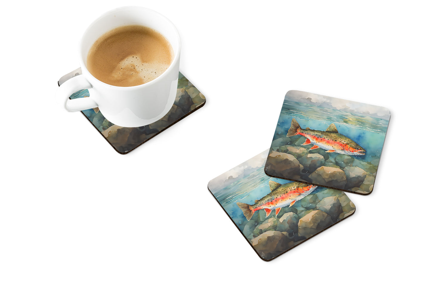 Brook Trout Foam Coasters