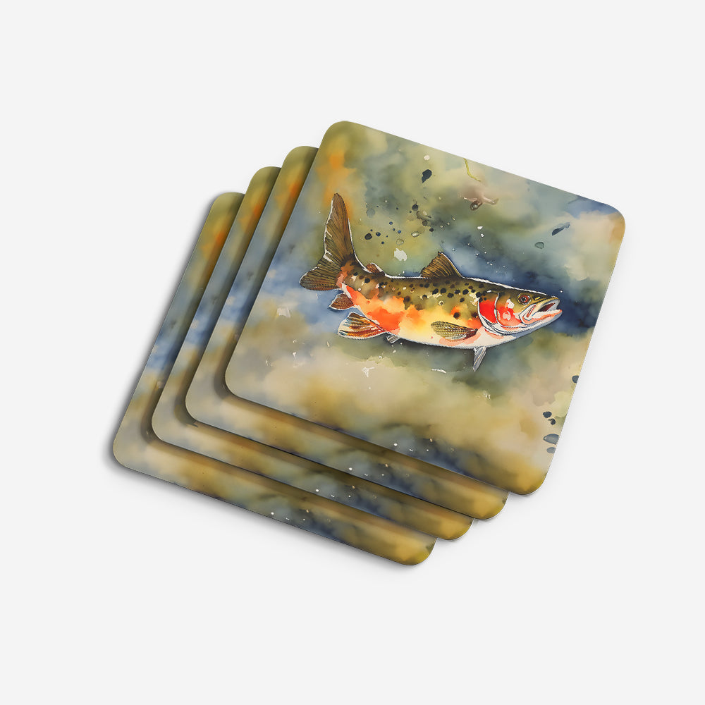 Brook Trout Foam Coasters