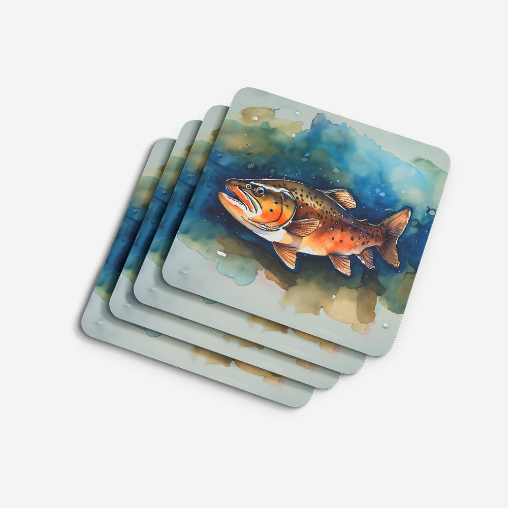 Brown Trout Foam Coasters