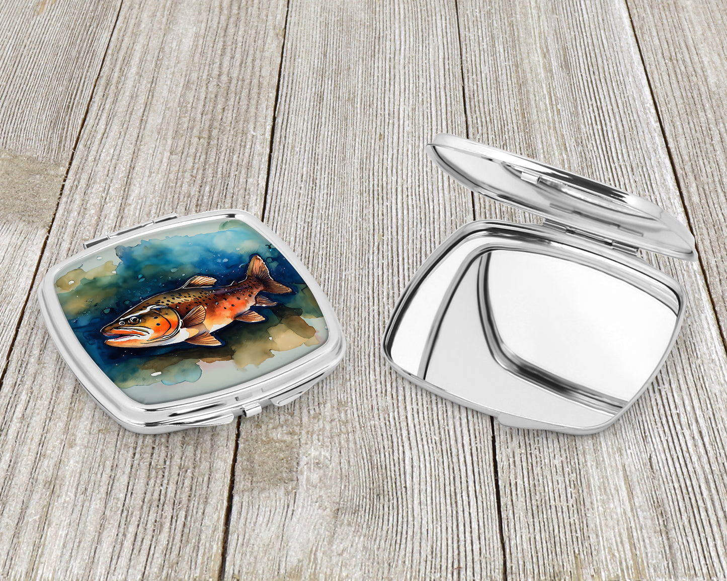 Brown Trout Compact Mirror