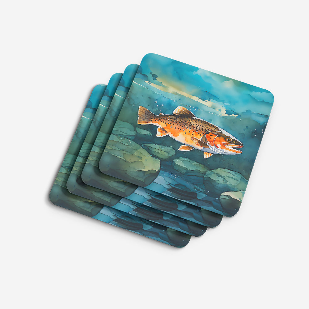 Brown Trout Foam Coasters