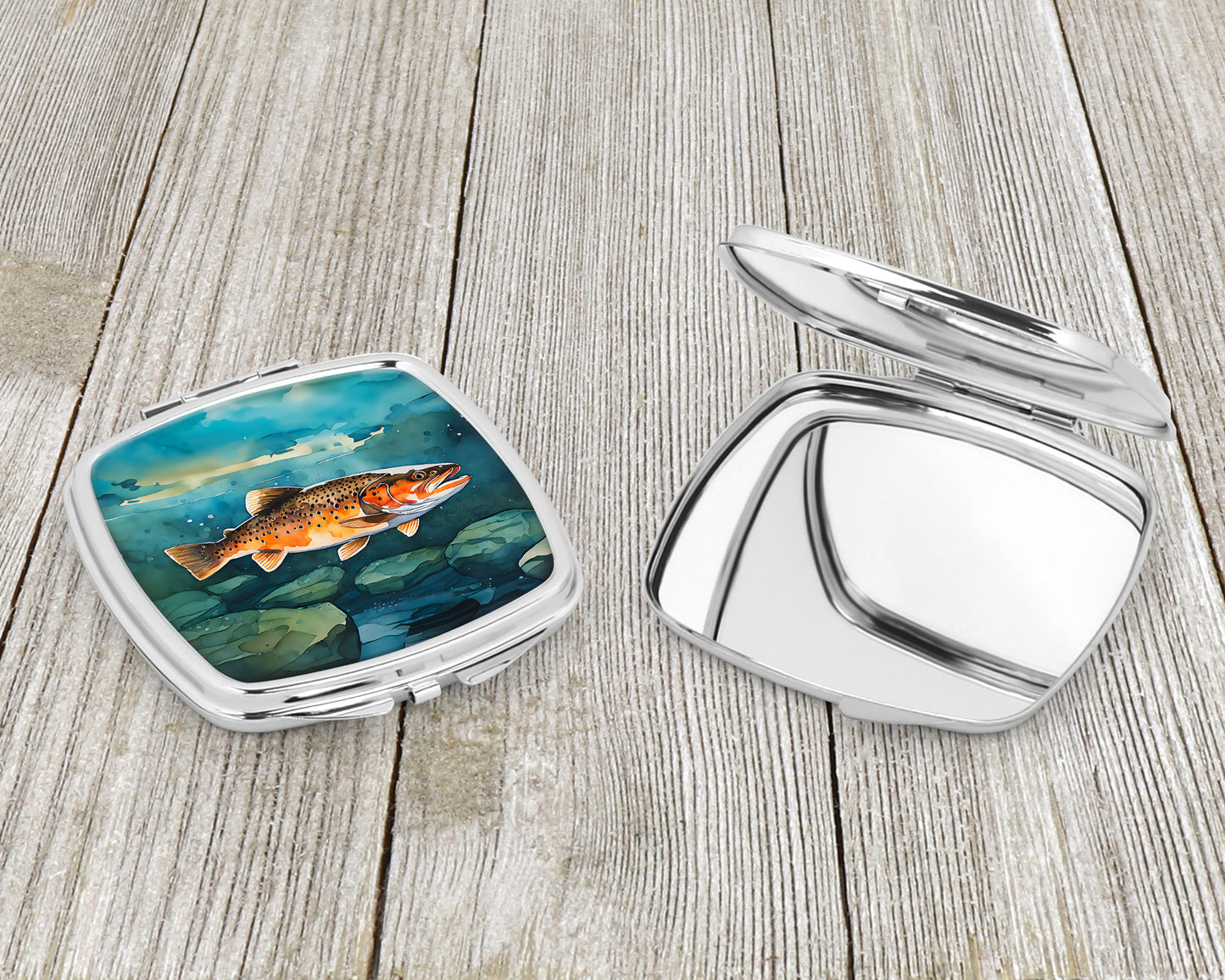 Brown Trout Compact Mirror