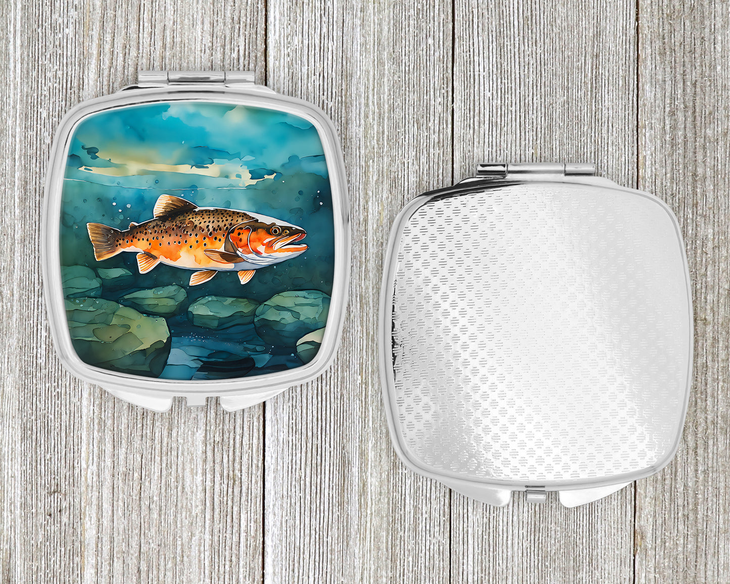 Brown Trout Compact Mirror