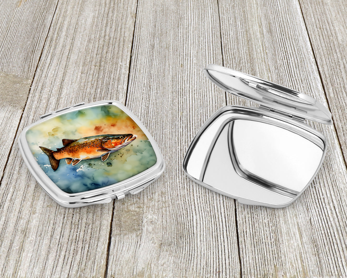 Brown Trout Compact Mirror