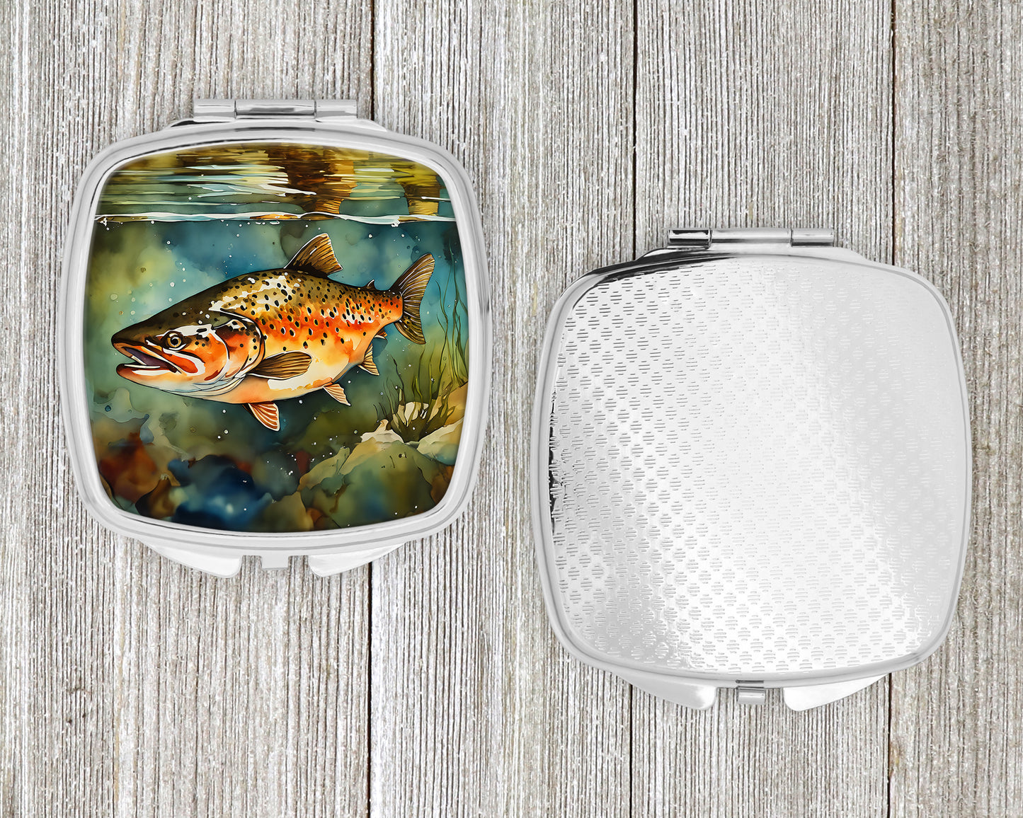 Brown Trout Compact Mirror