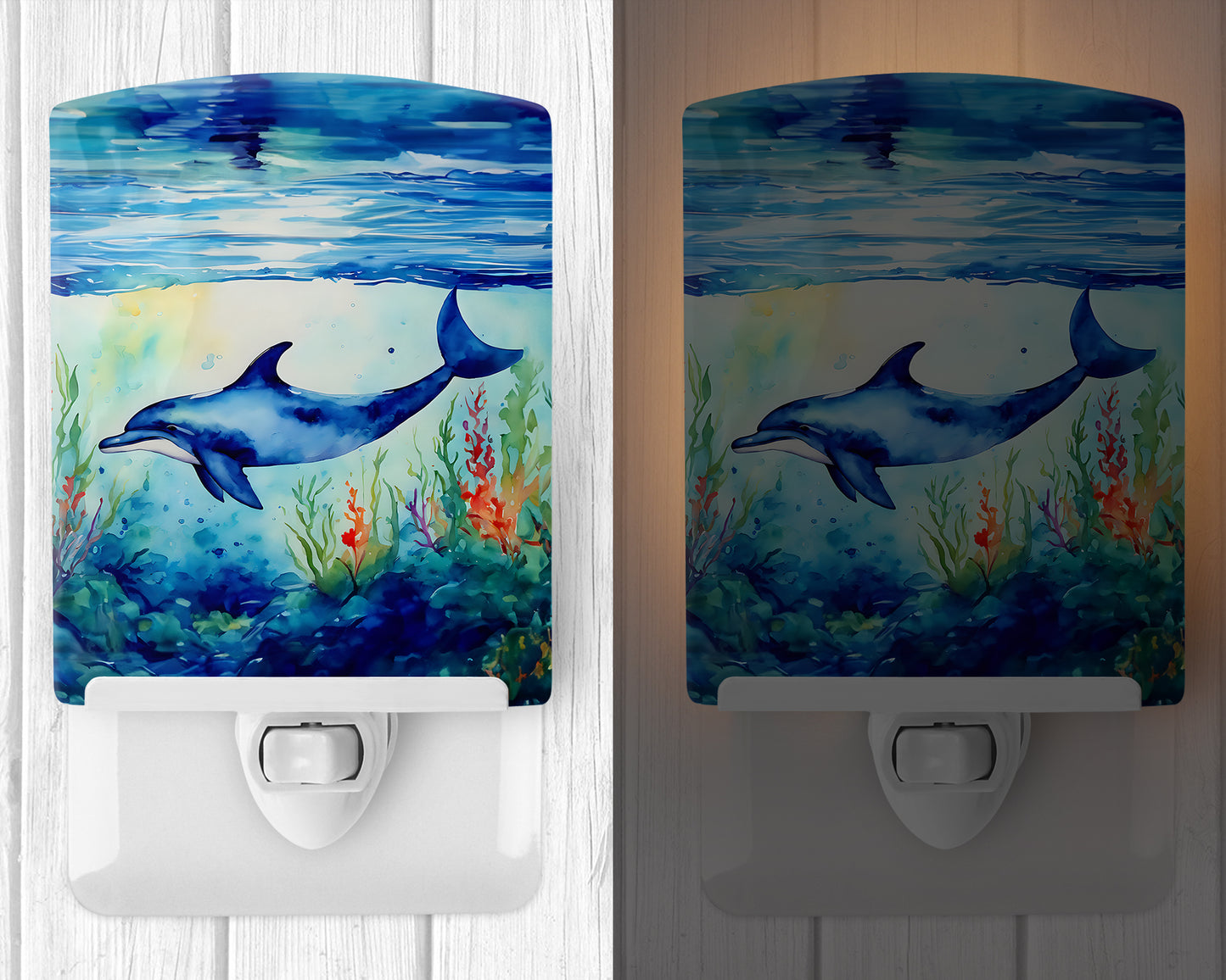 Dolphin Ceramic Night Light