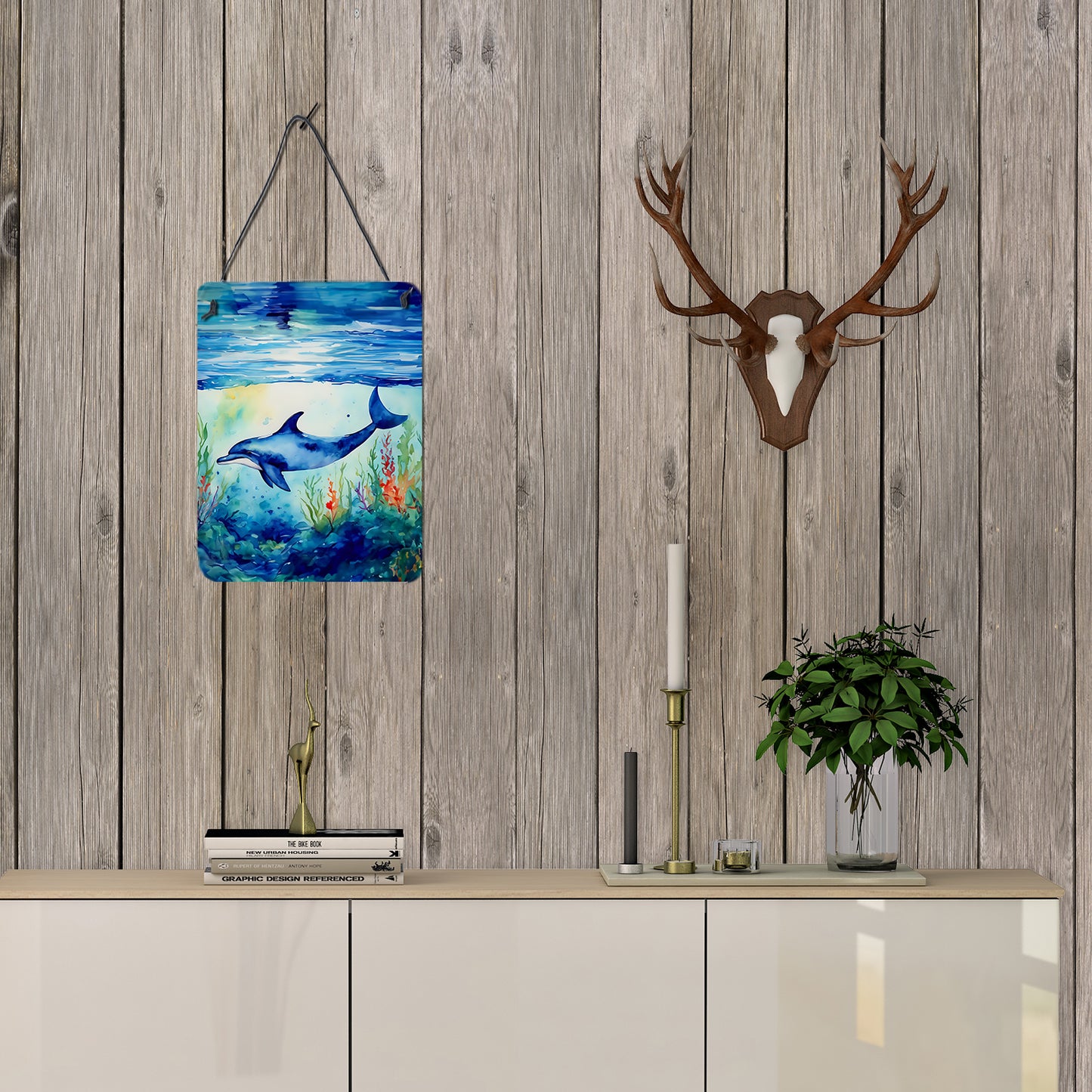 Dolphin Wall or Door Hanging Prints